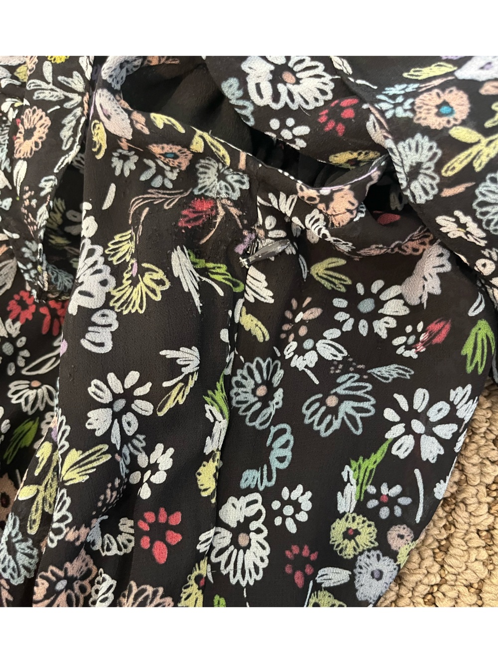 Rebecca Minkoff Loma Floral-Print Maxi  Boho Whimsigoth Fairy Ethereal Dress sz4 - Picture 13 of 15